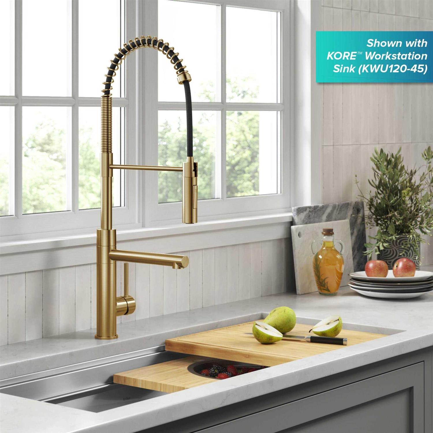 Kraus Artec Pro Commercial Style Pre-Rinse Single Handle Kitchen Faucet with Pot Filler KPF-1603 - Cheap Fitting