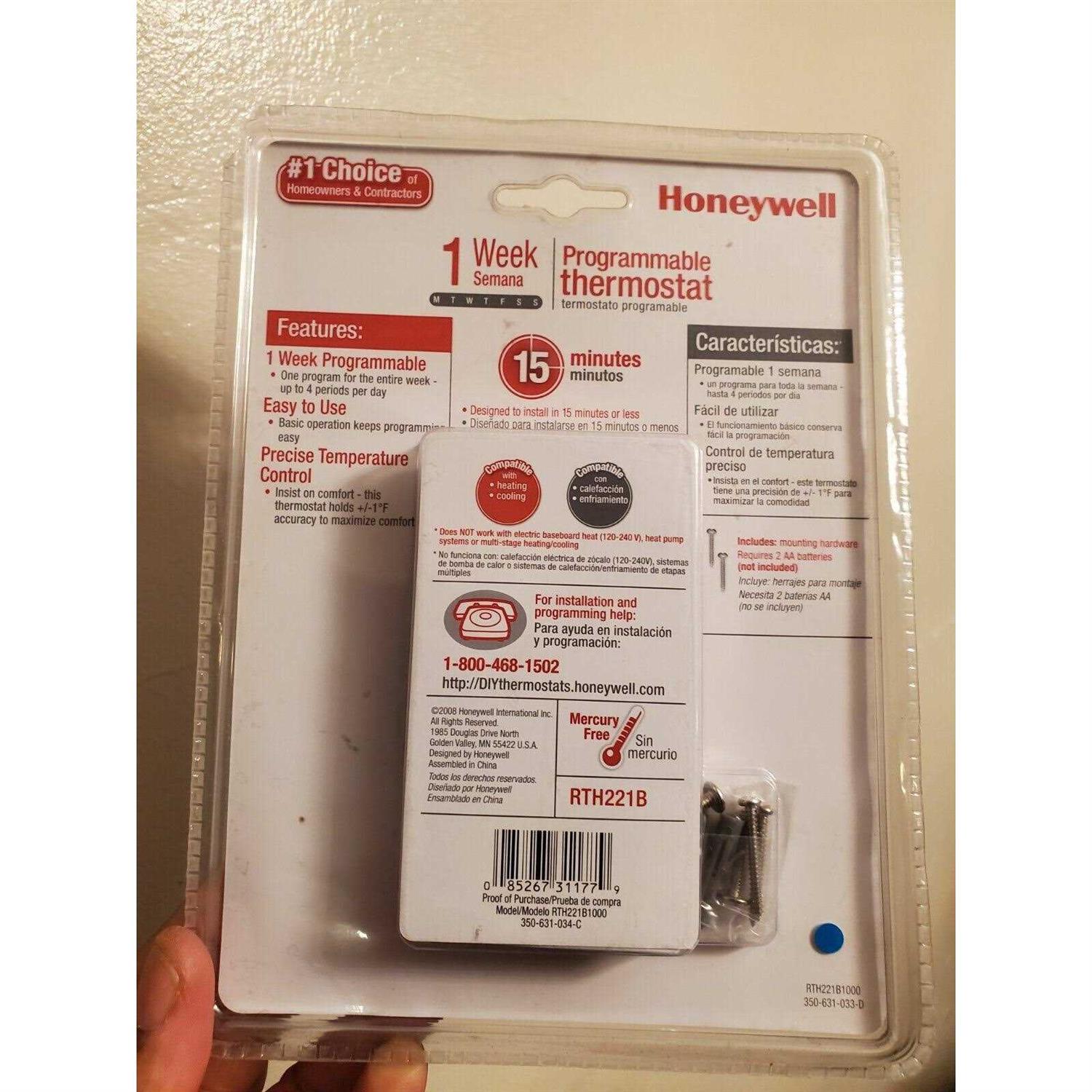 Honeywell RTH221B - Cheap Fitting