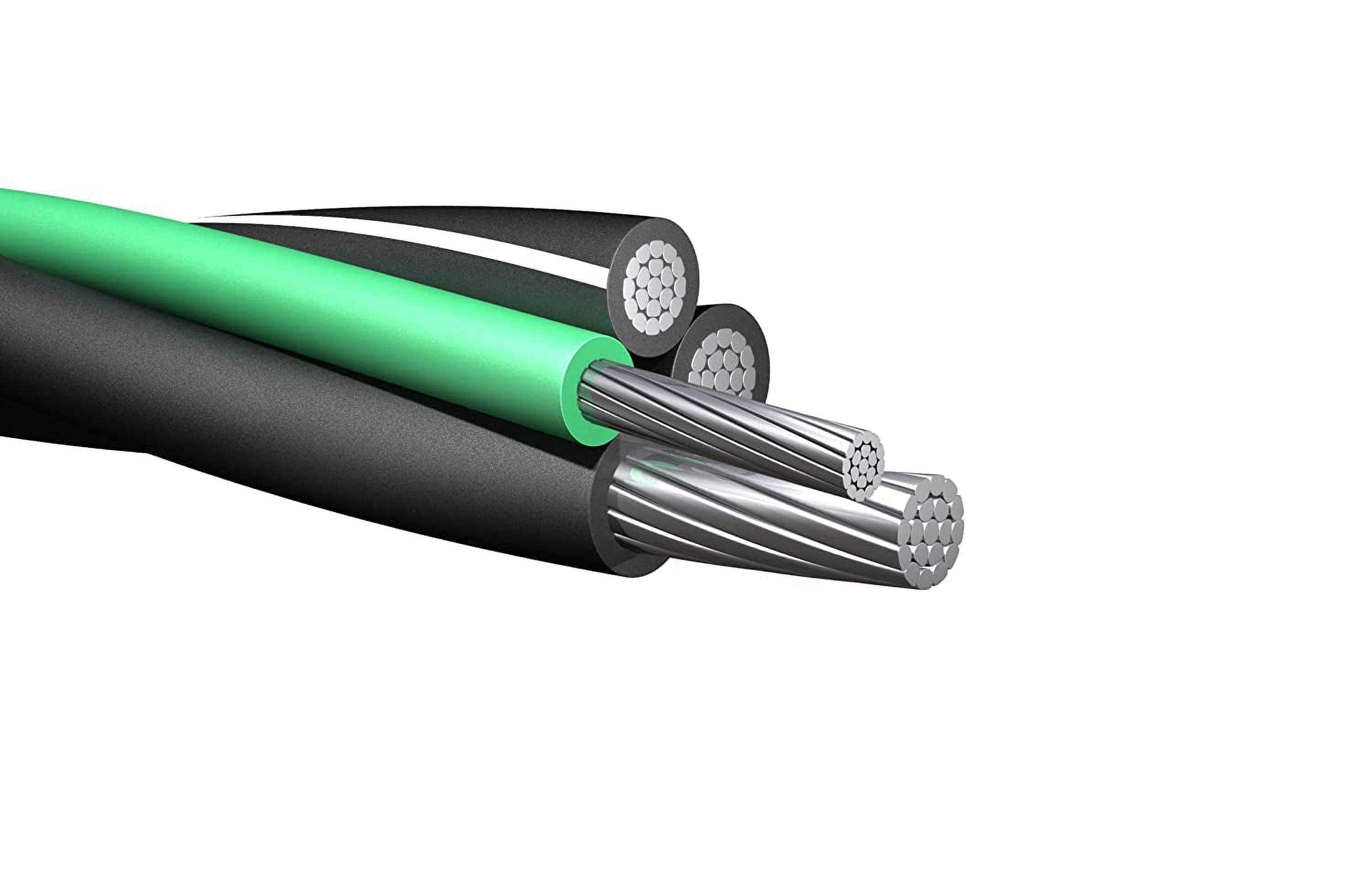 Nassau 2-2-2-4 Aluminum MHF Mobile Home Feeder Direct Burial Cable 600v - Cheap Fitting