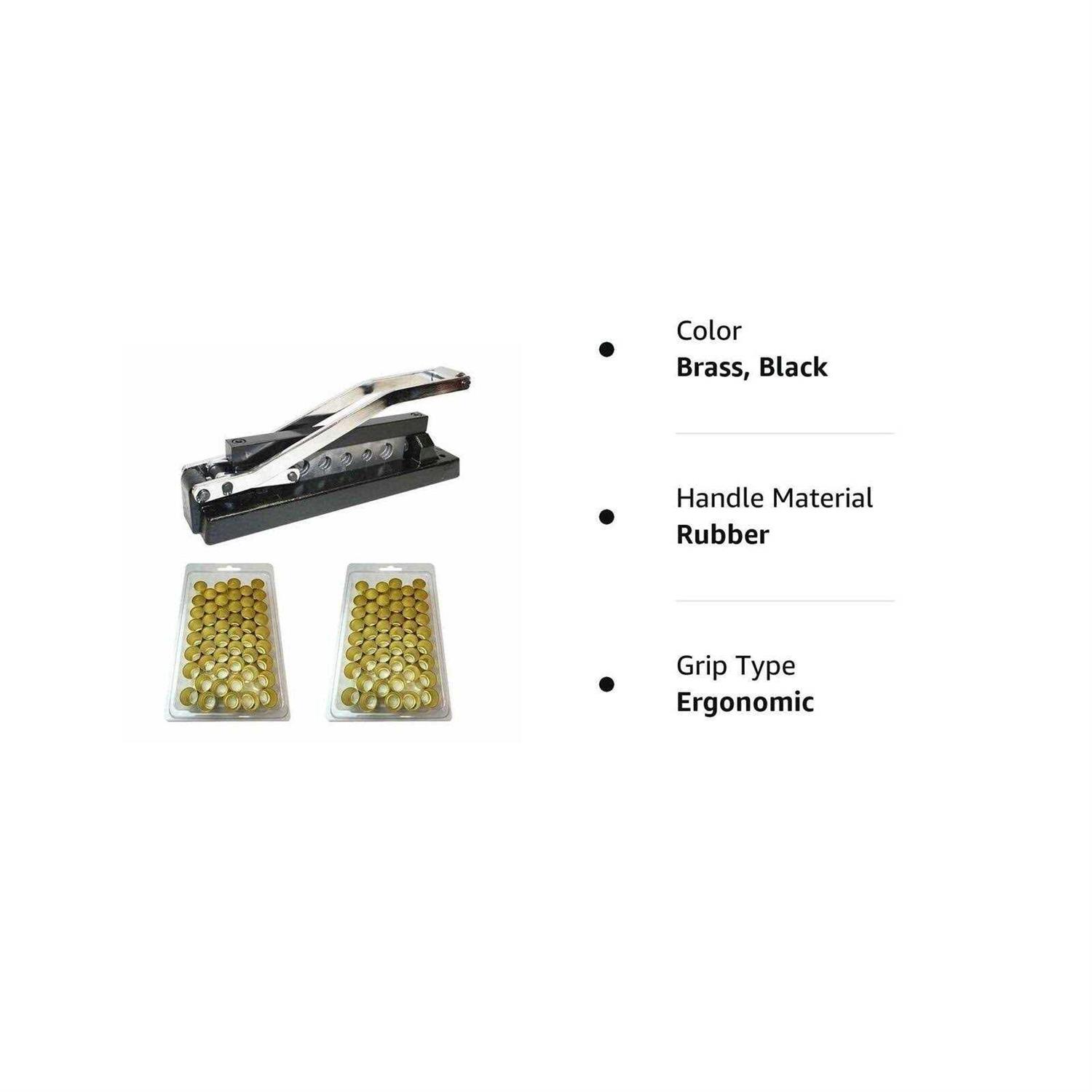 Interstate Pneumatics H8-KIT Heavy-Duty Bench Crimper with Ferrules 0.625 Inch ID x 1 Inch 0.656 Inch ID x 1 Inch - Cheap Fitting