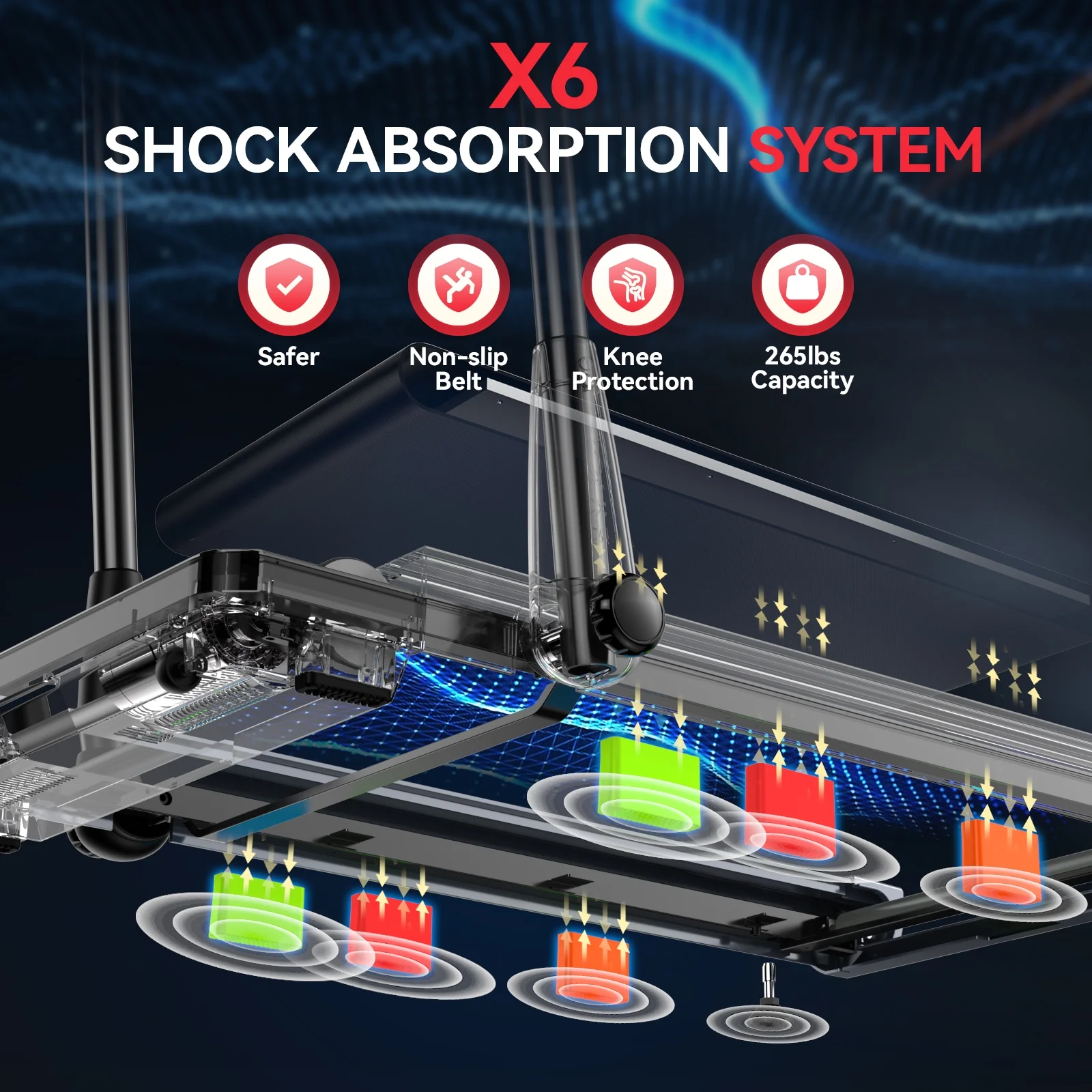 Pooboo 2.5 HP Under Desk Treadmill 2 in 1 Folding Treadmill Brush-less Walking Jogging Machine with App & Remote Control Led Touch Screen Walking Pad for Office Home Use 265lbs - Cheap Fitting