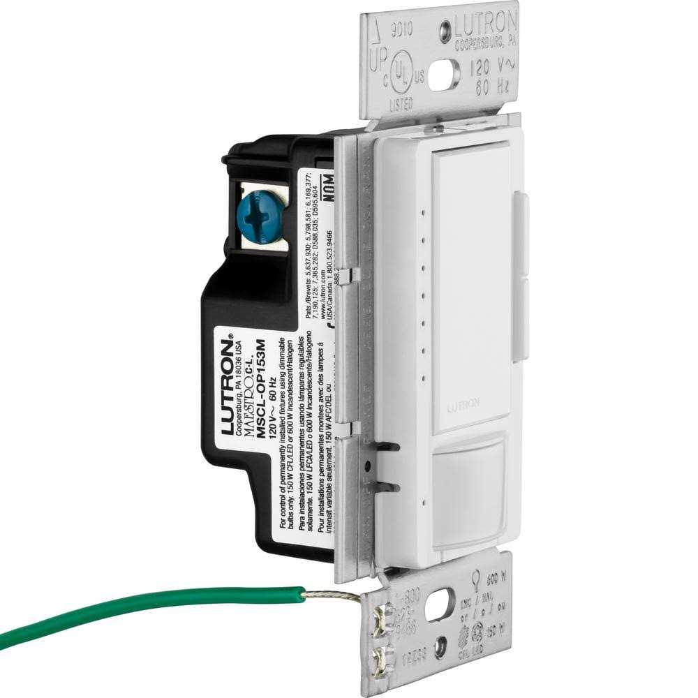 Lutron Motion Sensor & Dimmer, White - Cheap Fitting
