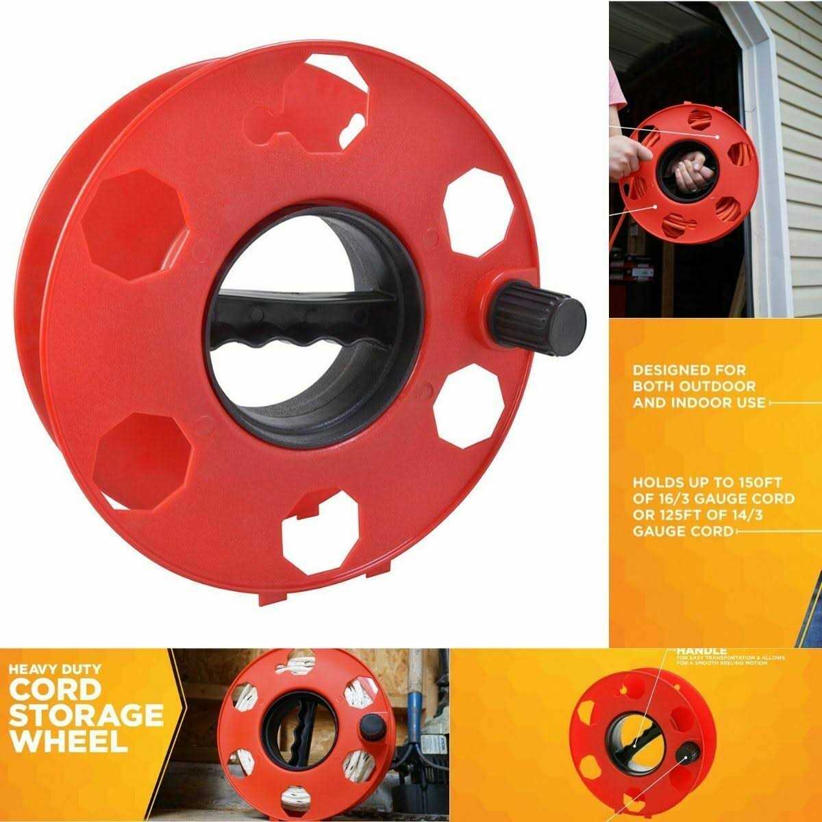 Woods Heavy Duty Cord Storage Wheel - Cheap Fitting