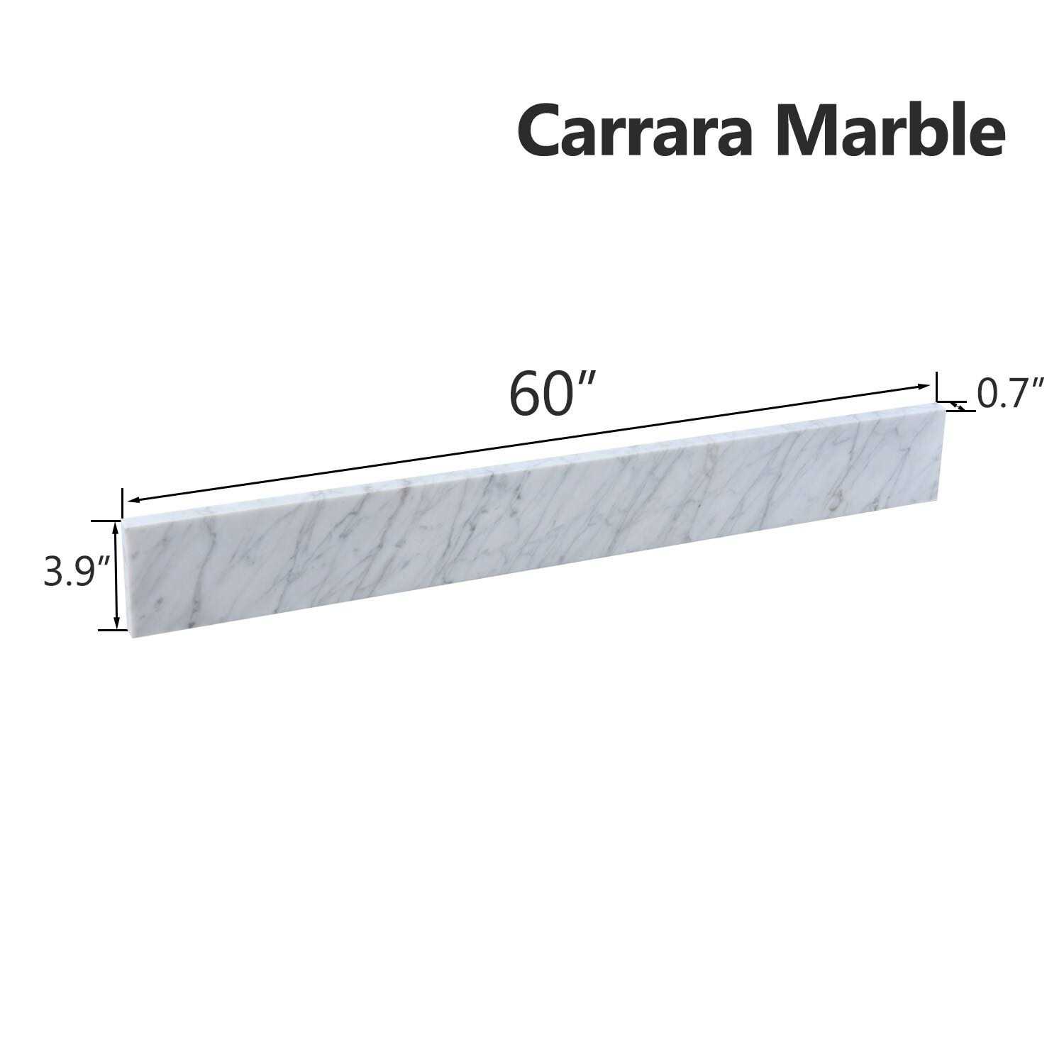 Proox Carrara Marble Stone Vanity Top Backsplash Sidesplash - Cheap Fitting