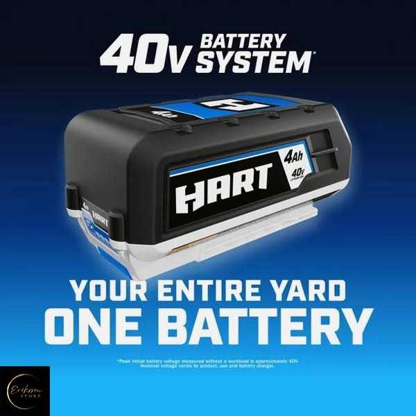 Hart 40-Volt Lithium-Ion 4.0Ah Battery - Cheap Fitting