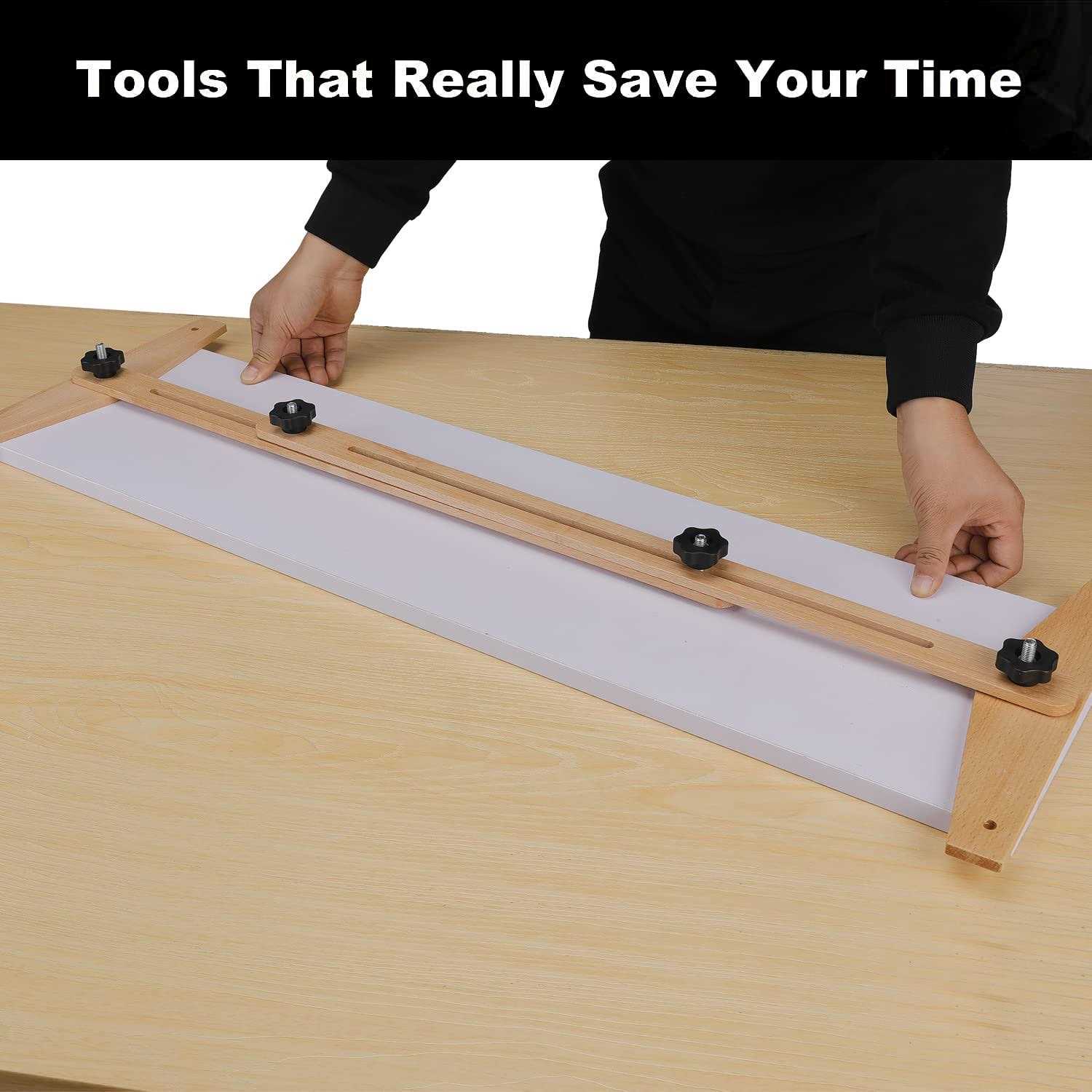 Wooden Stair Tread Template Tool, Stair Tread Jig, Stair Tread Gauge and Shelf Layout Tool - Cheap Fitting
