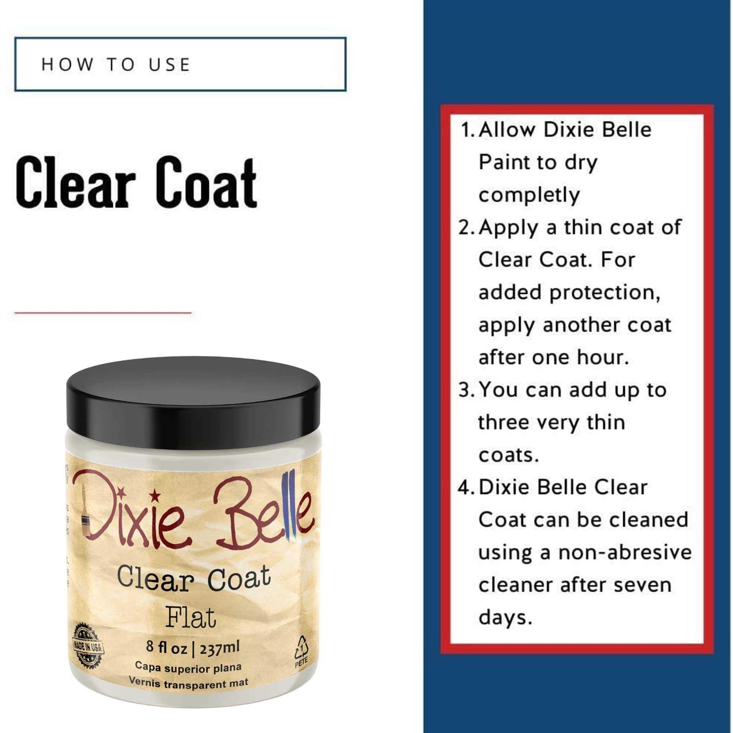 Clear Coat Dixie Belle - Cheap Fitting