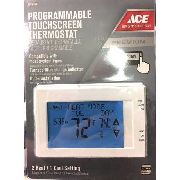 Ace Touch Screen Thermostat - Cheap Fitting