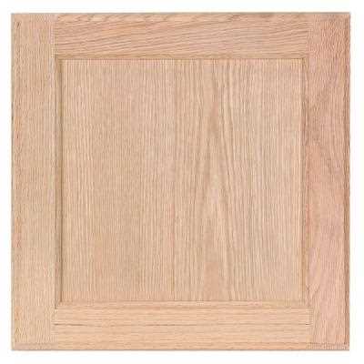 Hampton Bay 14.5 in. W x 14.5 in. H Cabinet Door Sample in Unfinished Beech - Cheap Fitting