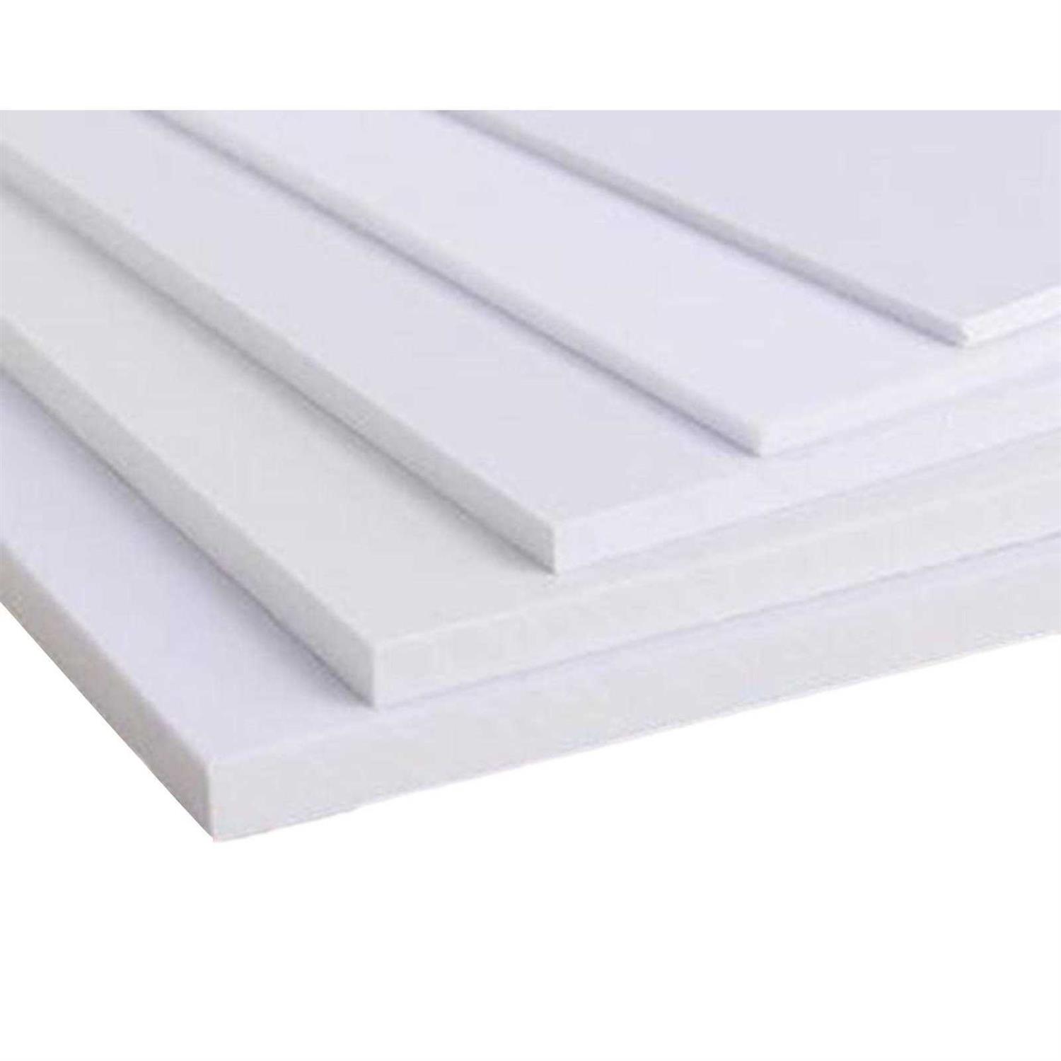 CGjiogujio 5pcs Abs Styrene Plastic Flat Sheet Plate 0.5mm x 200mm x 250mm - Cheap Fitting