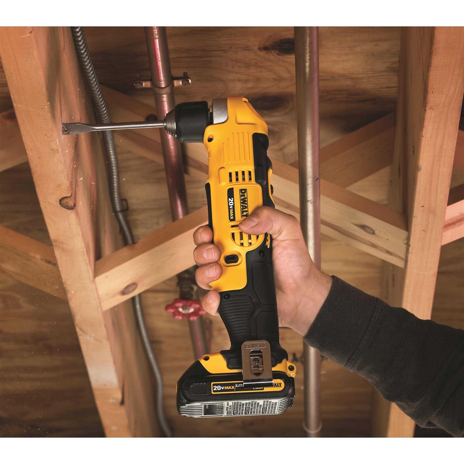 Dewalt 20V MAX Right Angle Cordless Drill/Driver Kit DCD740C1 - Cheap Fitting