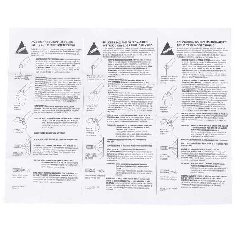 Cherne 268048 Bypass Plug - Cheap Fitting
