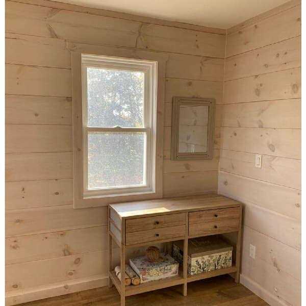 1 in. x 8 in. x 8 ft. Premium Pine Shiplap Siding Board - Cheap Fitting