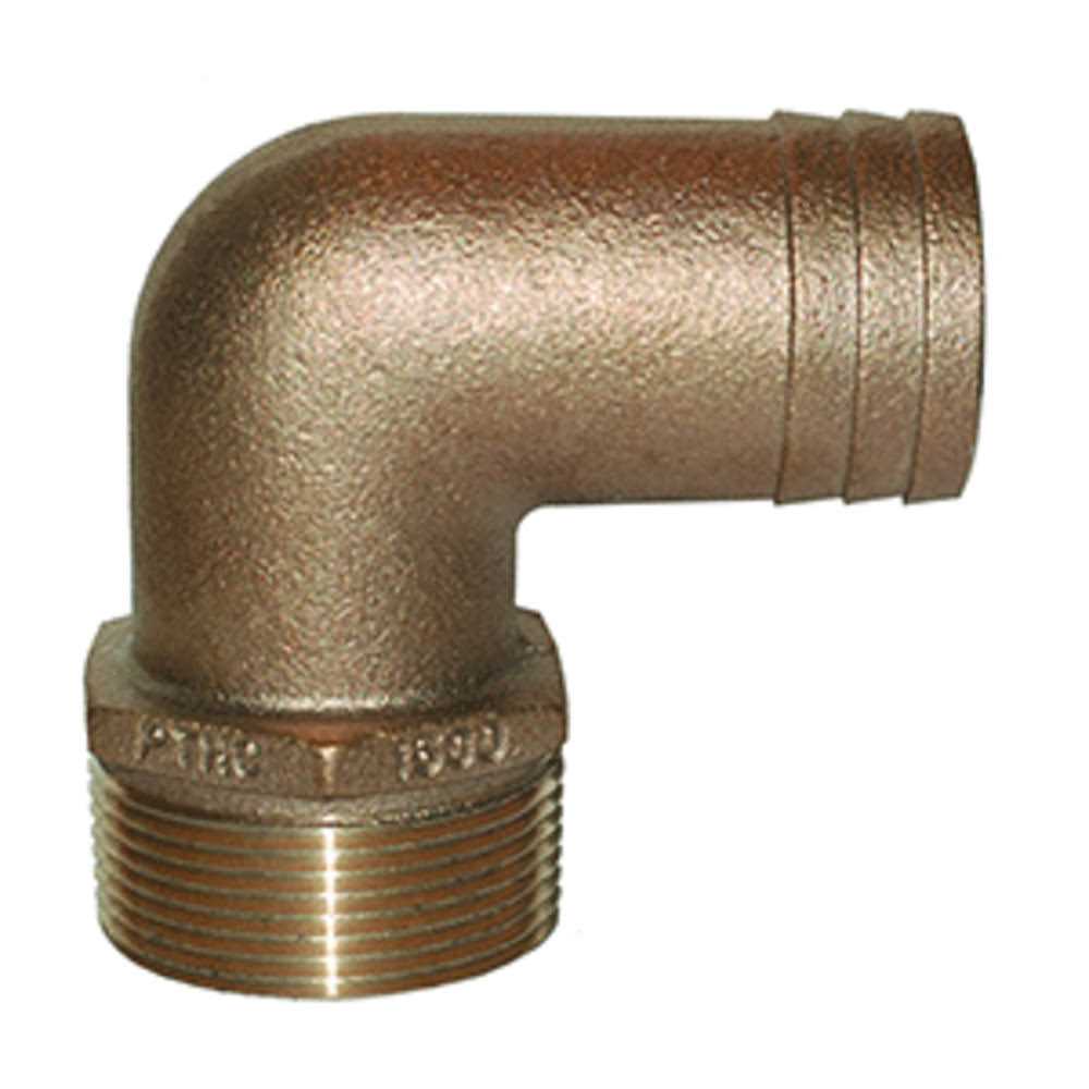 GROCO 3/4 NPS NPT Combo Bronze Thru-Hull Fitting w/Nut - Cheap Fitting