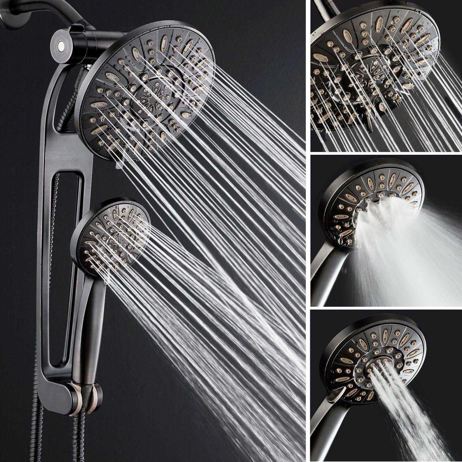 Aquadance Aquabar High-Pressure 48-mode 3-way Shower Spa Combo with Adjustable 18 Extension Arm for Easy Reach & Mobility! Enjoy Luxury 7 - Cheap Fitting