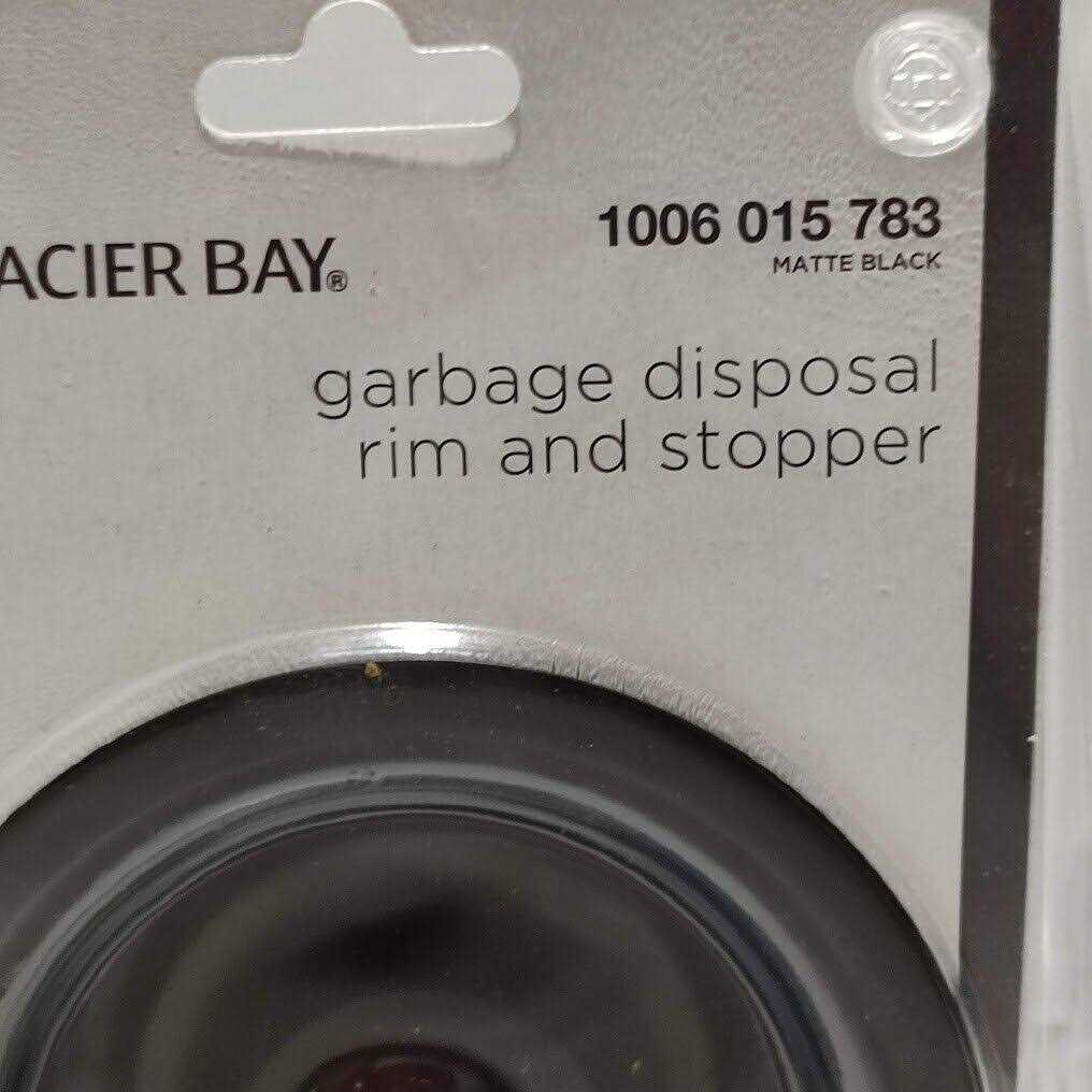 Glacier Bay Garbage Disposal Rim and Stopper Stainless Steel with Matte - Cheap Fitting