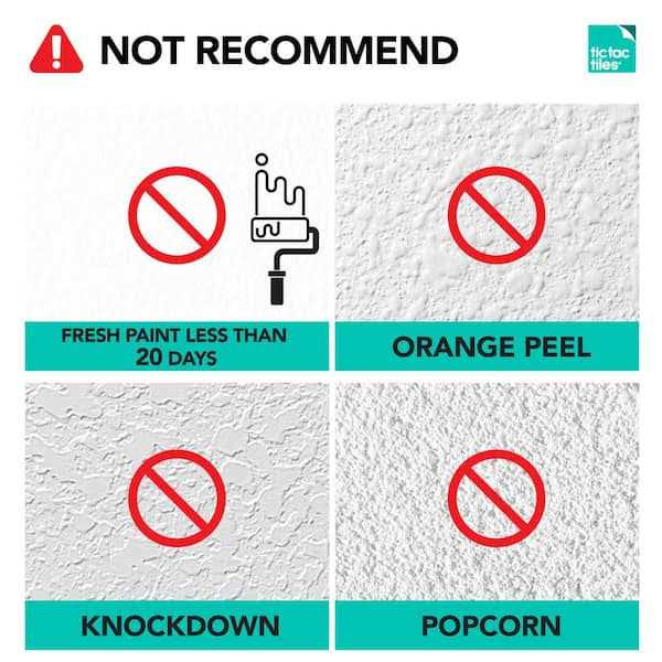 Tic Tac Tiles 4-Sheet Peel and Stick Self Adhesive Removable Stick on Kitchen Backsplash Bathroom 3D Wall Stone Tiles - Cheap Fitting