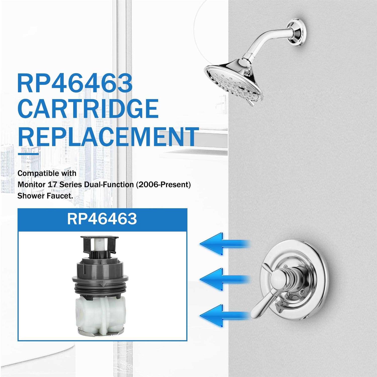 RP46463 Cartridge Replacement Kit,Compatible with Monitor 17 Series Showers,including the RP46463 Cartridge,Valve Seat,and Spring - Cheap Fitting