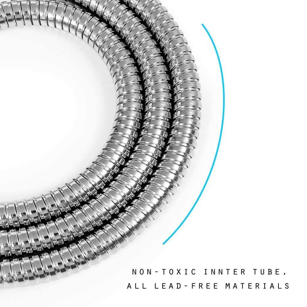 JAKARDA Shower Hose Replacement 60-inch 304 Stainless Steel Hand Held Shower Hose With Brass Fitting - Cheap Fitting