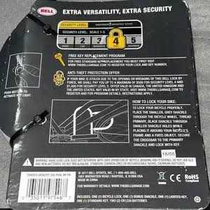 Bell Catalyst 350 Double Shackle U Lock - Cheap Fitting