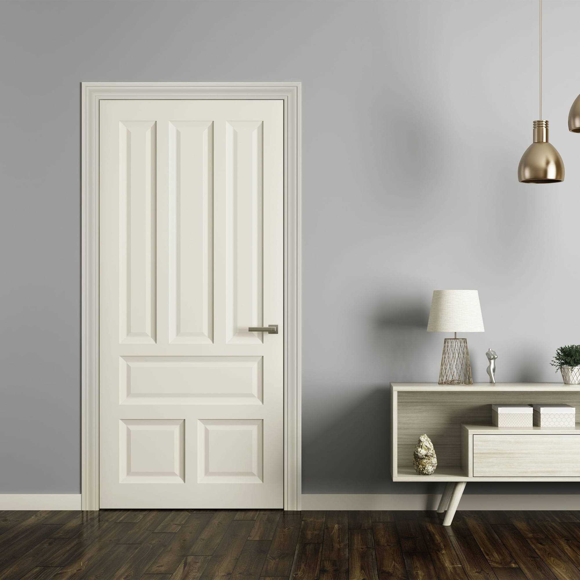 Yard & Home Pre-painted White Wood Door & Window Casing Set - Cheap Fitting