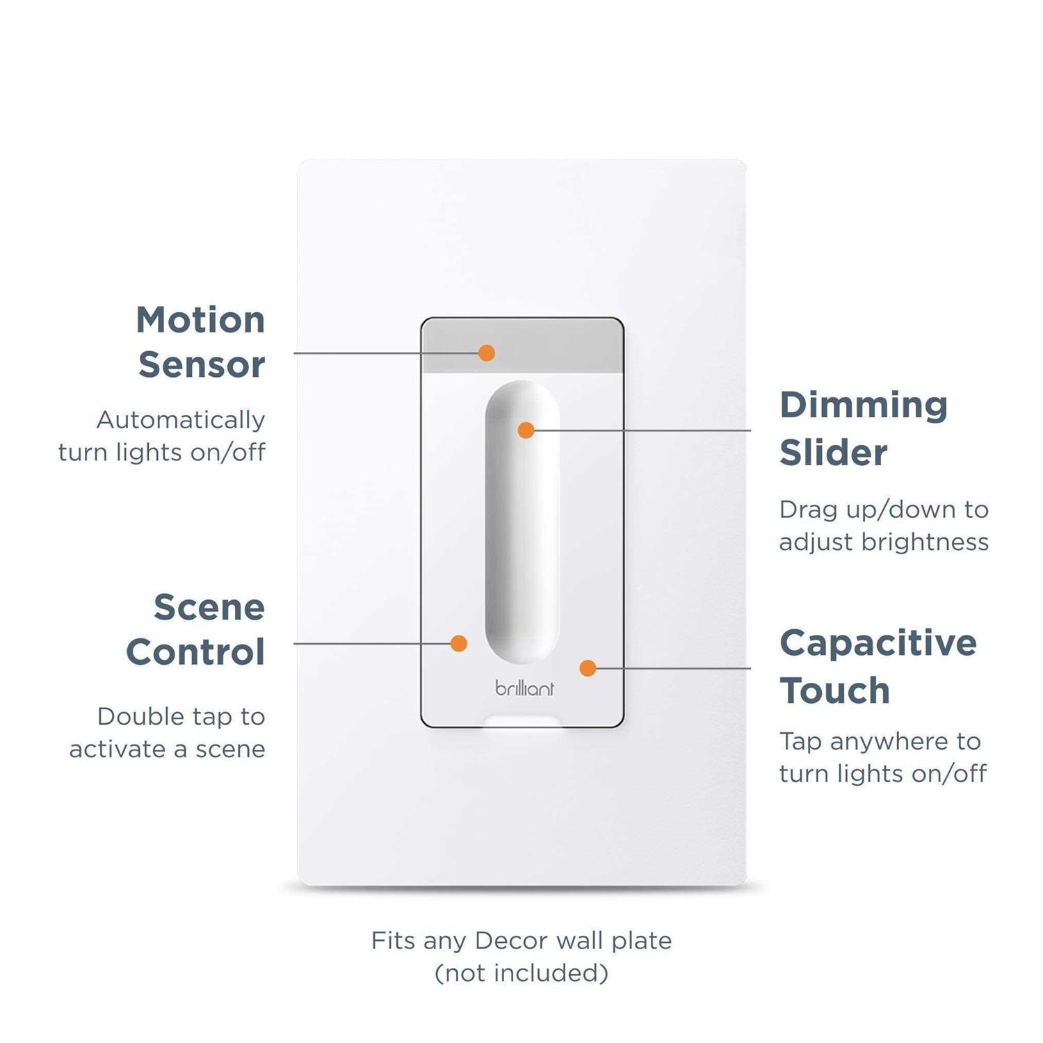 Brilliant Smart Dimmer Switch - Cheap Fitting
