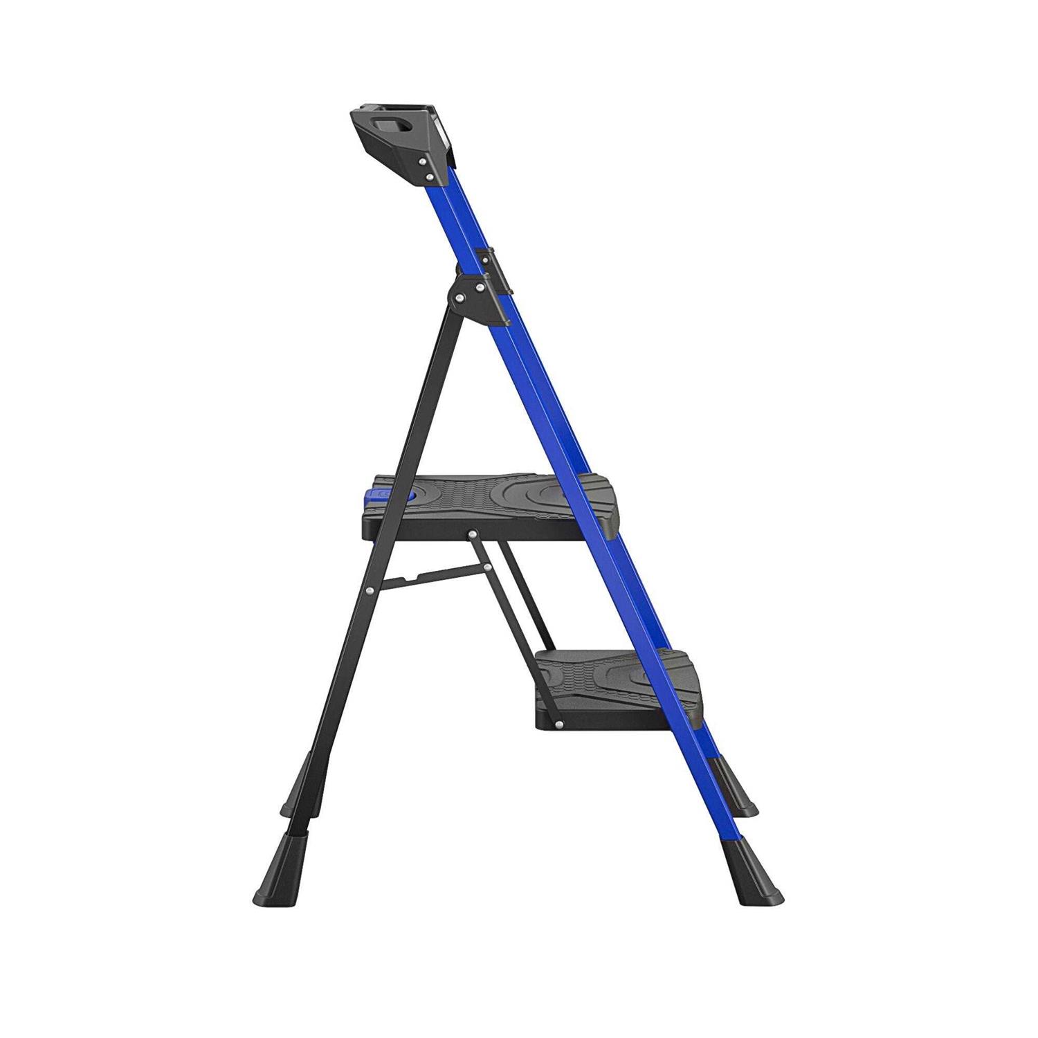 Kobalt 3-Step 300-lb Capacity Black Steel Foldable Step Stool - Cheap Fitting