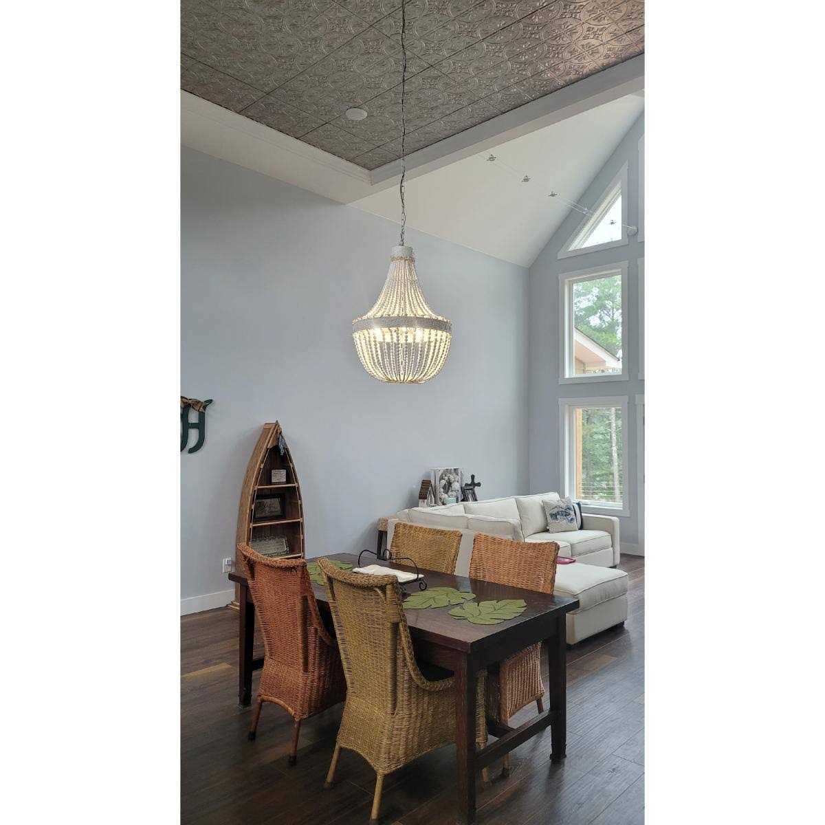 Fasade Traditional Pattern/Style Decorative Vinyl 2ft x 2ft Lay In Ceiling Tile - Cheap Fitting