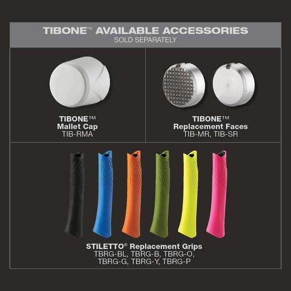 Stiletto 15 oz. TiBone Milled Face with Curved Handle Replacement Grip - Cheap Fitting