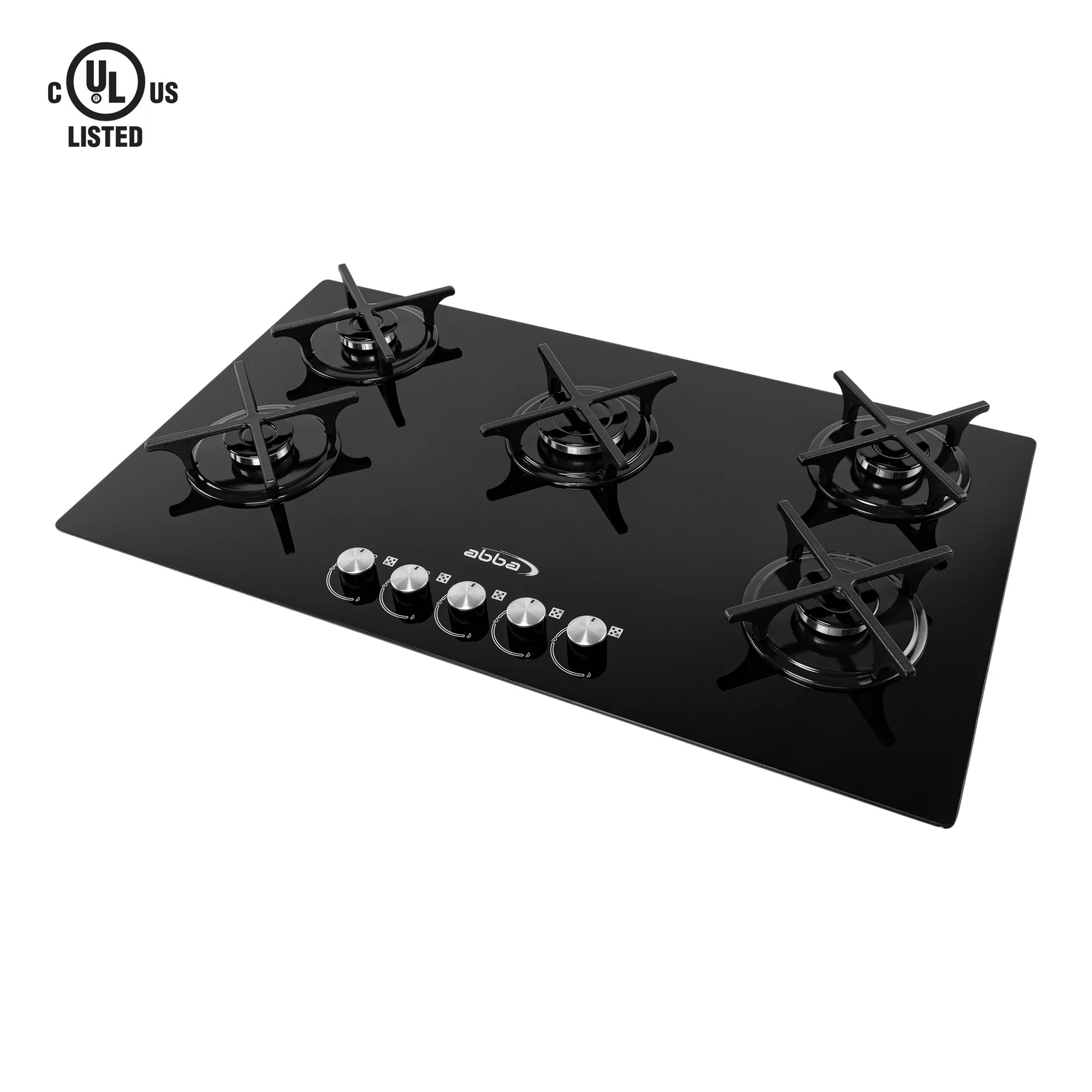 Gas On Glass Cooktop with Sealed Burners, Tempered Glass Table with 1 Ultra Fast Burner, Easy to Clean, 36 in , Abba Appliances - Cheap Fitting