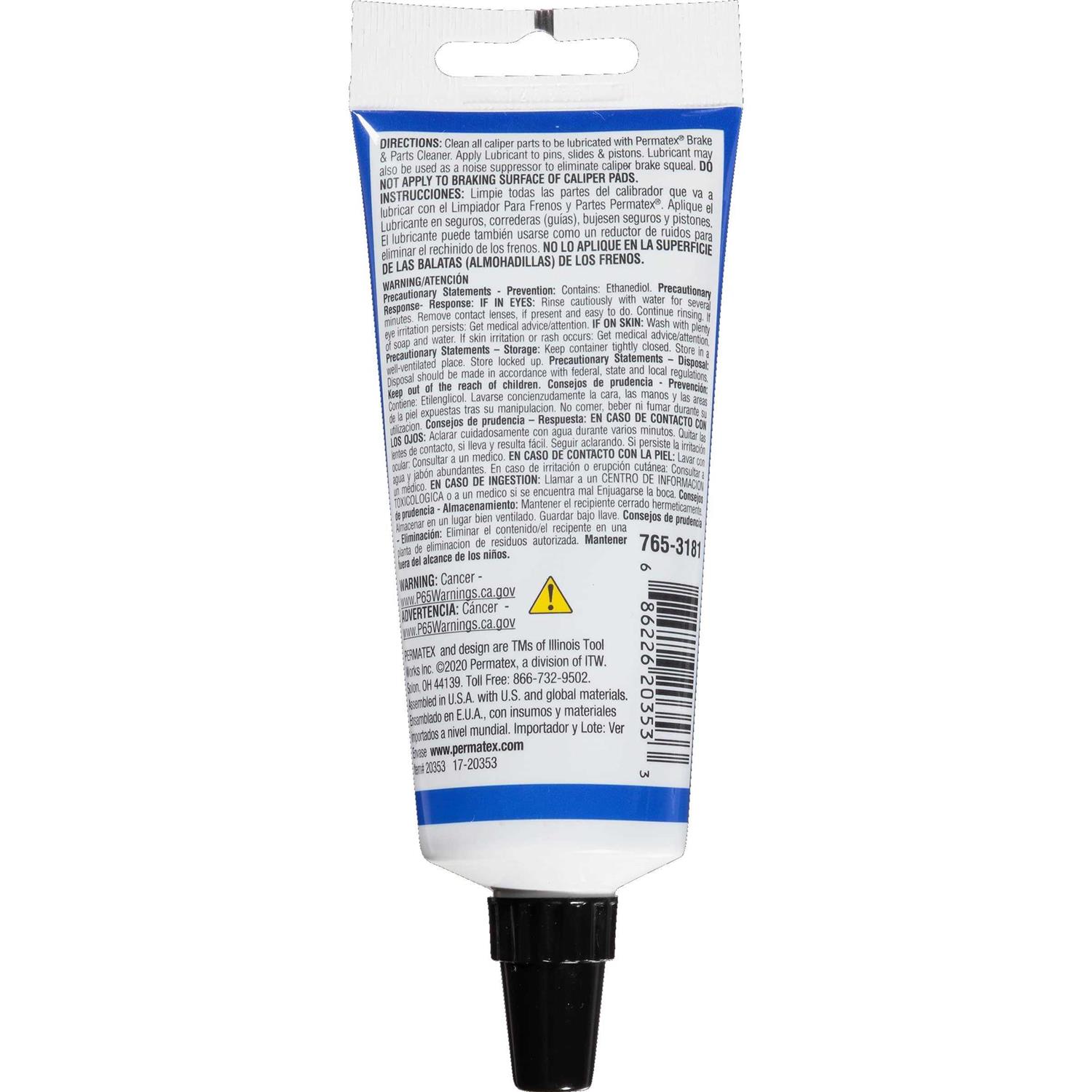 Permatex 20353 Ultra Disc Brake Caliper Lube - Cheap Fitting