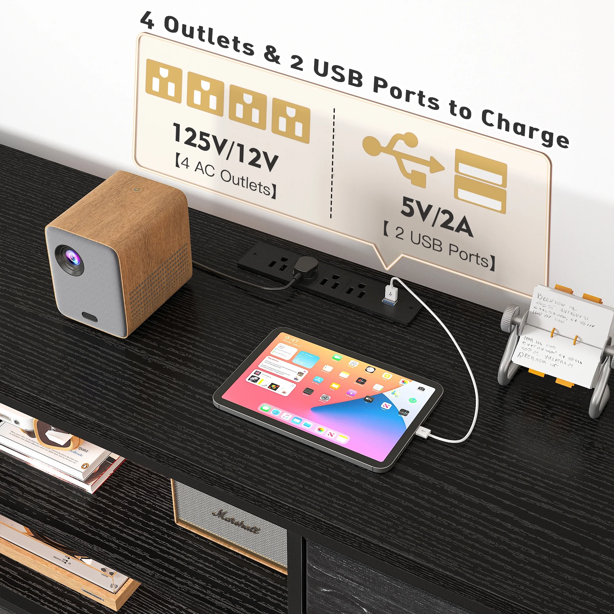 EnHomee Wide Dresser for Bedroom LED TV Stand with Power Outlet for 55'' TV with 12 Fabric Drawers Dresser with Entertainment Center,White - Cheap Fitting