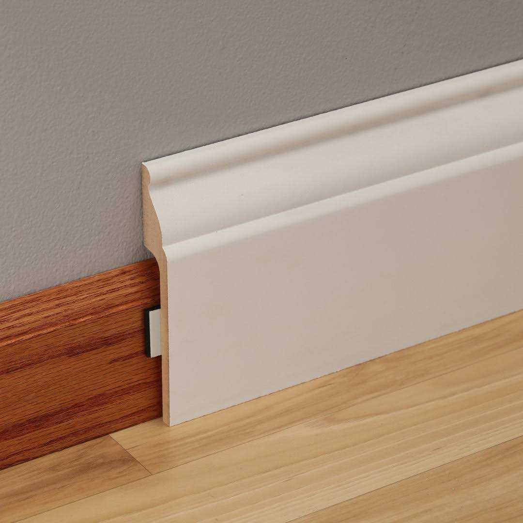 Ornamental 1541 7/8 in. x 5 1/4 in. x 96 in. Primed MDF CoverTrim Baseboard Moulding 1541-8FTMDF - Cheap Fitting