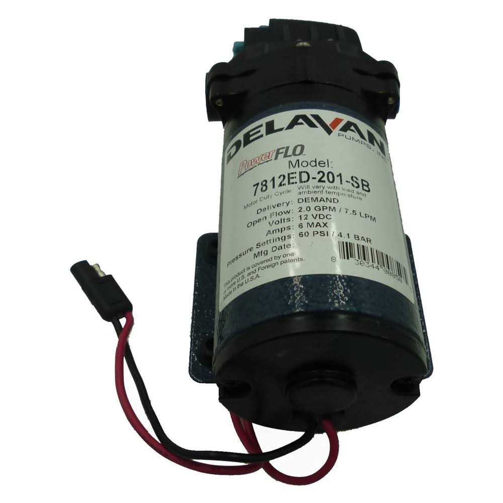 Delavan 7812ED-201-SB Extreme Duty 60 PSI 2 GPM On Demand Diaphragm Water Pump - Cheap Fitting
