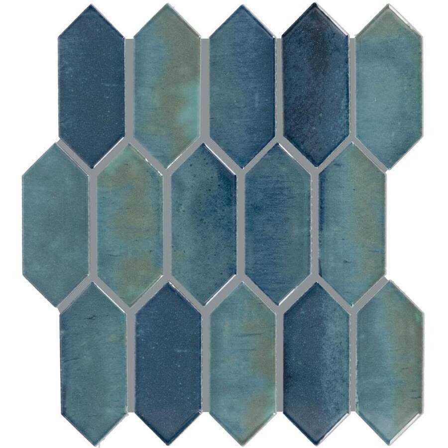 Daltile Miramo 11 in. x 12 in. Glazed Ceramic Picket Mosaic Tile - Cheap Fitting