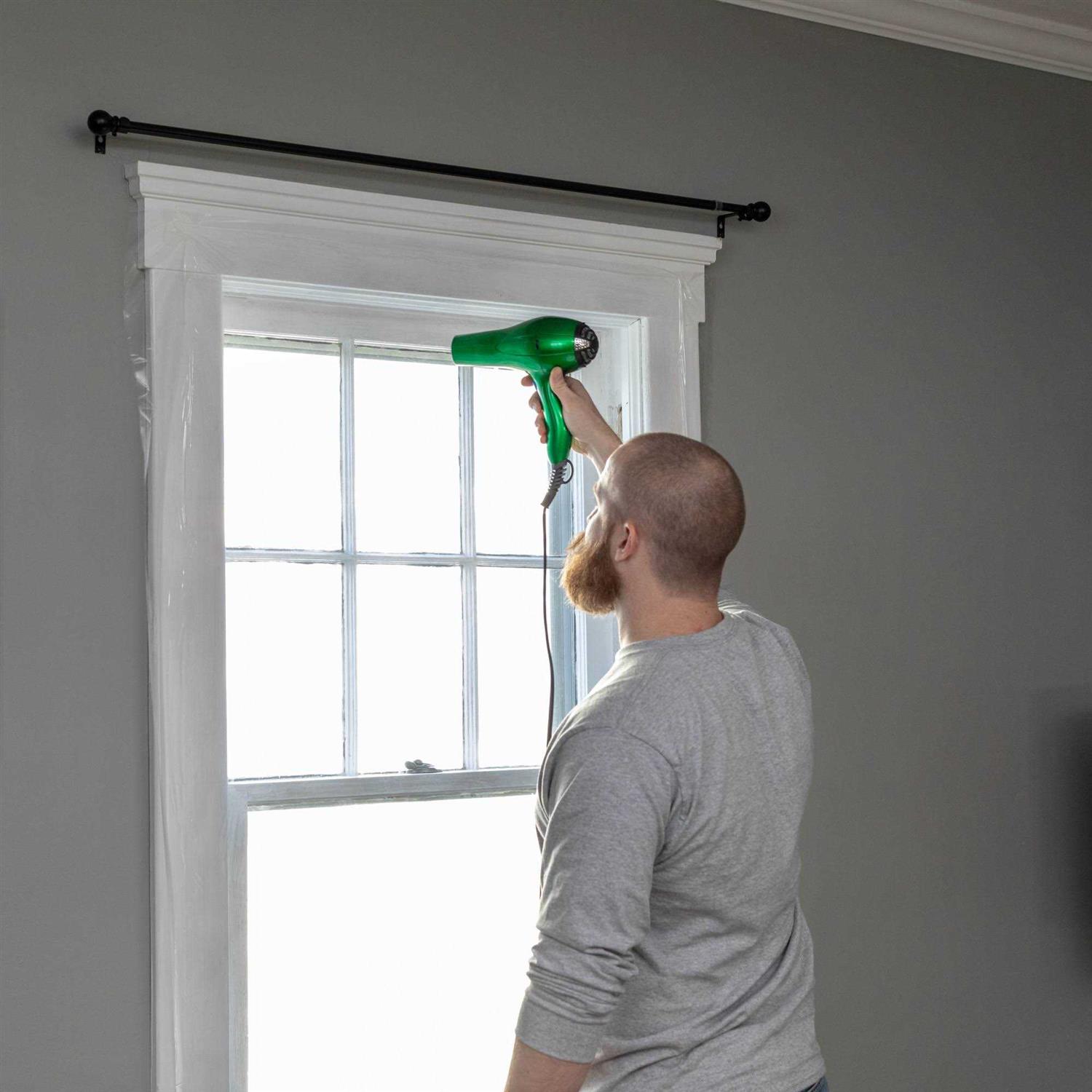 Duck Brand 62 in. x Rolled Window Kit - Cheap Fitting