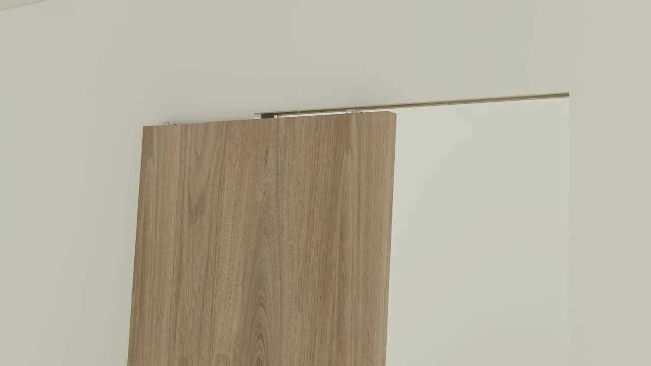 CALHOME Soft Close and Open 24 in. to 36 in. x Aluminum Upright Universal Pocket Door Frame for 2 in. x 4 in. Stud - Cheap Fitting