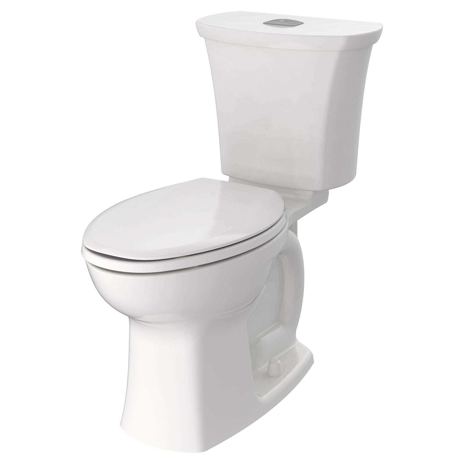 American Standard Edgemere 1.1 gpf/1.6 gpf Dual Flush Elongated Two Piece Toilet in White 204AA200.020 - Cheap Fitting