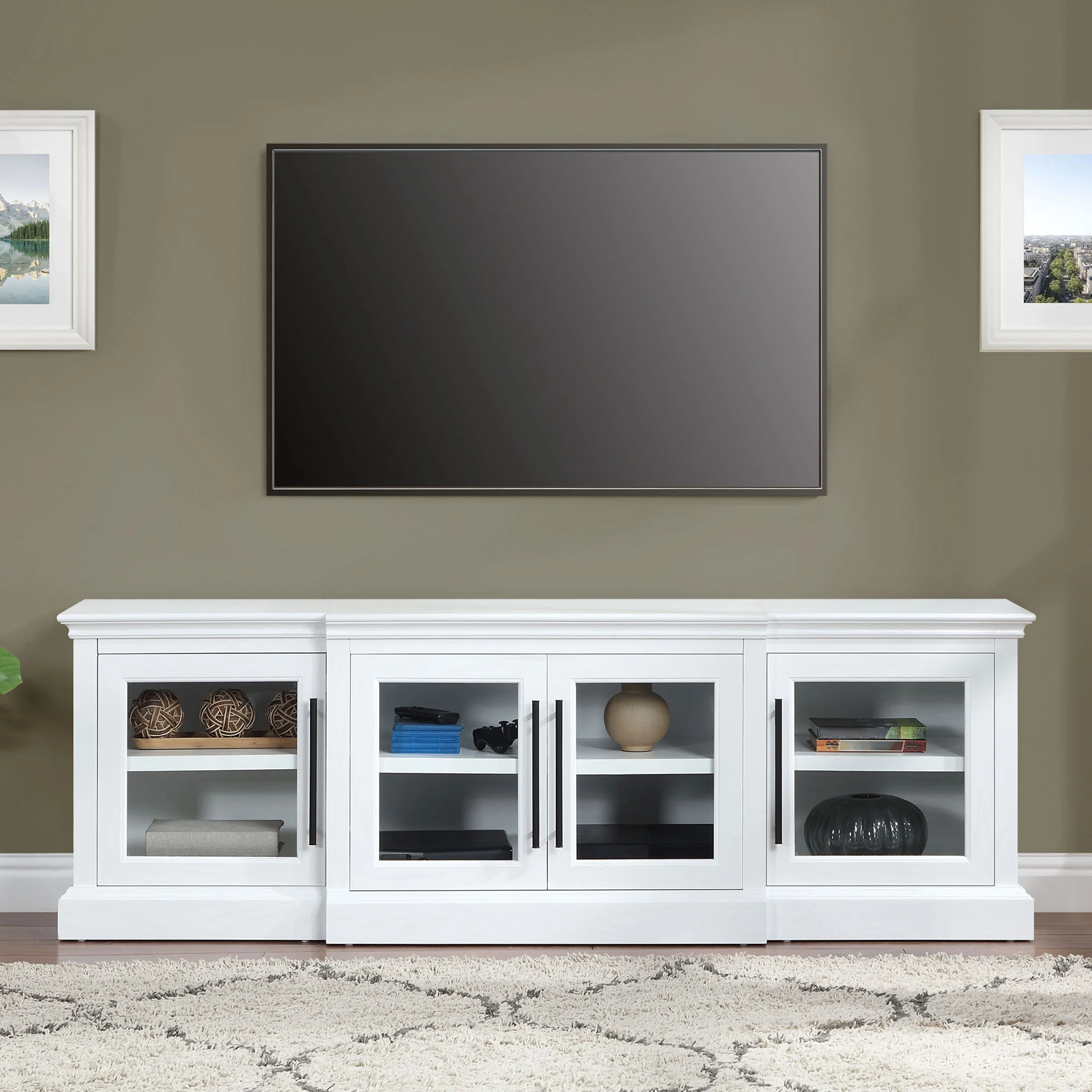 Whalen Rowan Low Profile TV Stand for TV up to 85