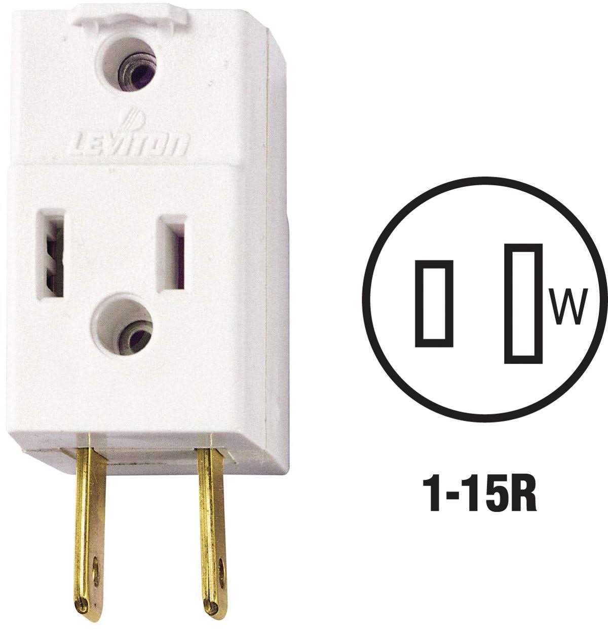 Leviton Triple Outlet Cube Adapter - Cheap Fitting