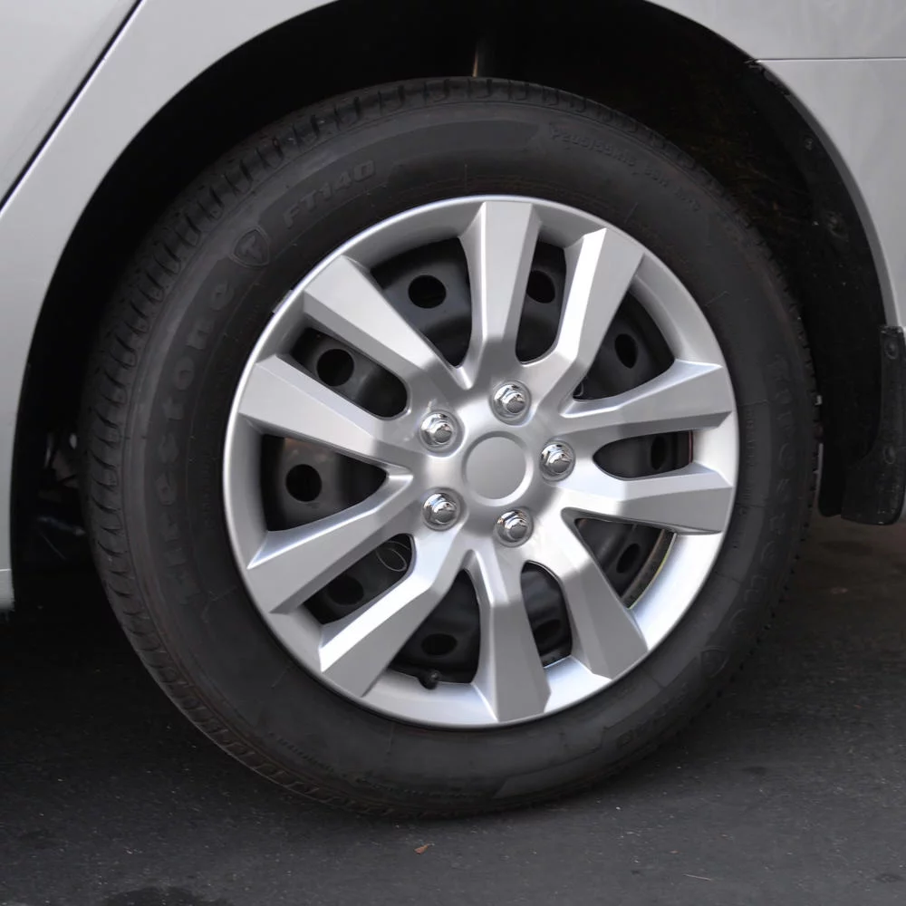 BDK Hubcap Wheel Covers Nissan Altima Style - 16 Inch Silver Replica Cover, OEM Factory Replacement (4 Pieces) - Cheap Fitting