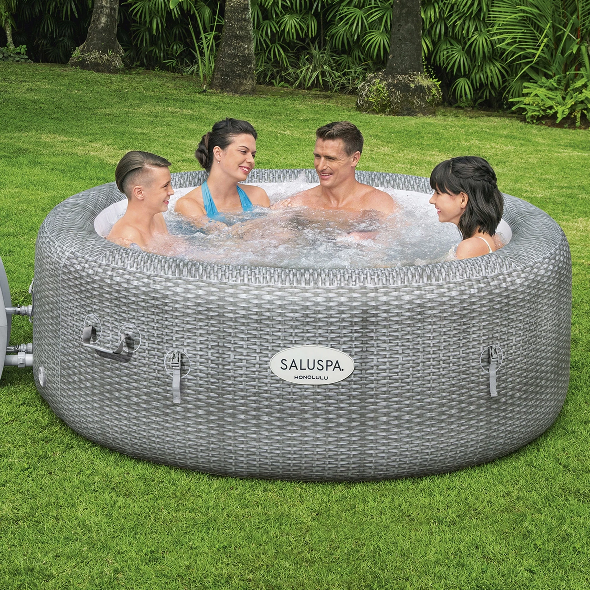 Bestway SaluSpa Honolulu AirJet Inflatable Hot Tub with EnergySense Cover - Cheap Fitting