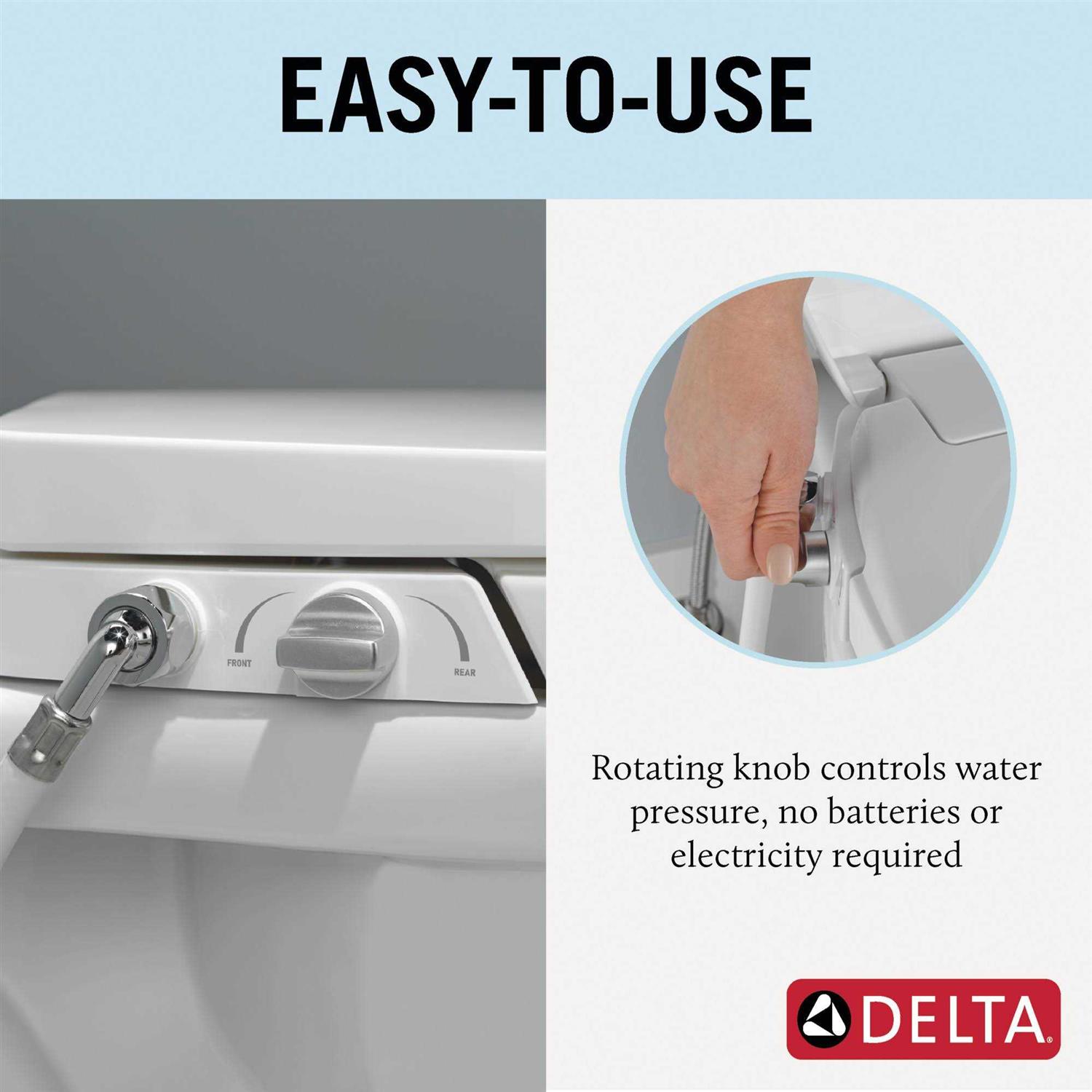Delta Manual Elongated Bidet Seat - Cheap Fitting