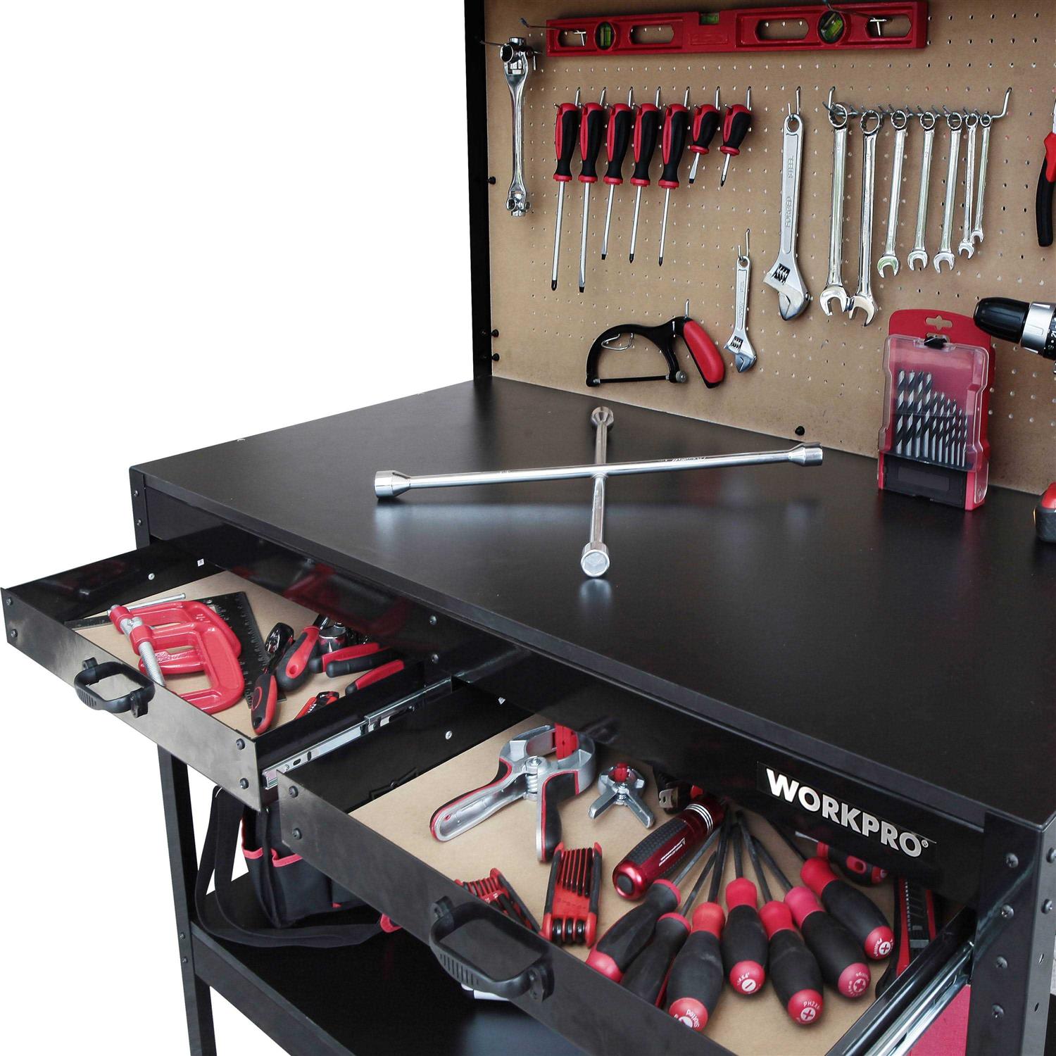 Workpro Multi Purpose 48in Workbench with Work Light - Cheap Fitting