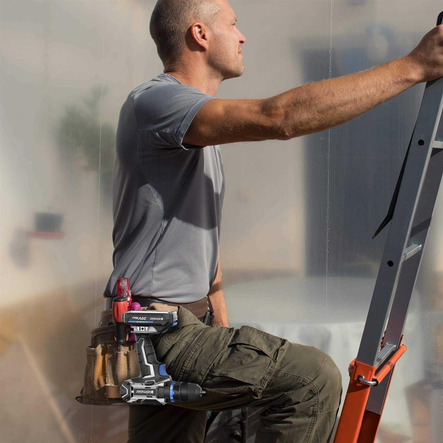 BIELMEIER 20V Cordless Drill Set with Lithium-ion Battery and Charger - Cheap Fitting