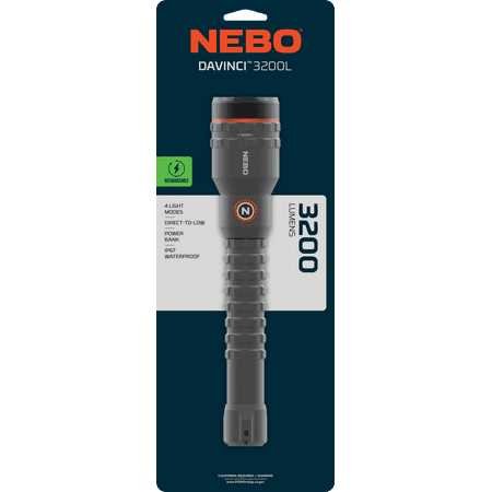 Nebo Davinci 3200 Lumen Flashlight - Cheap Fitting