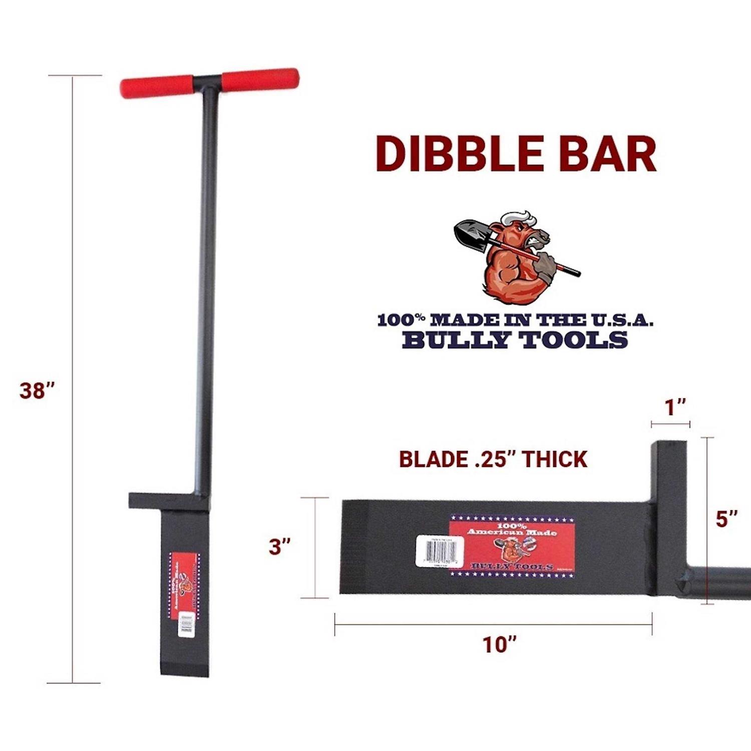 Bully Tools 92381 Dibble Bar,Steel T-Style Handle - Cheap Fitting