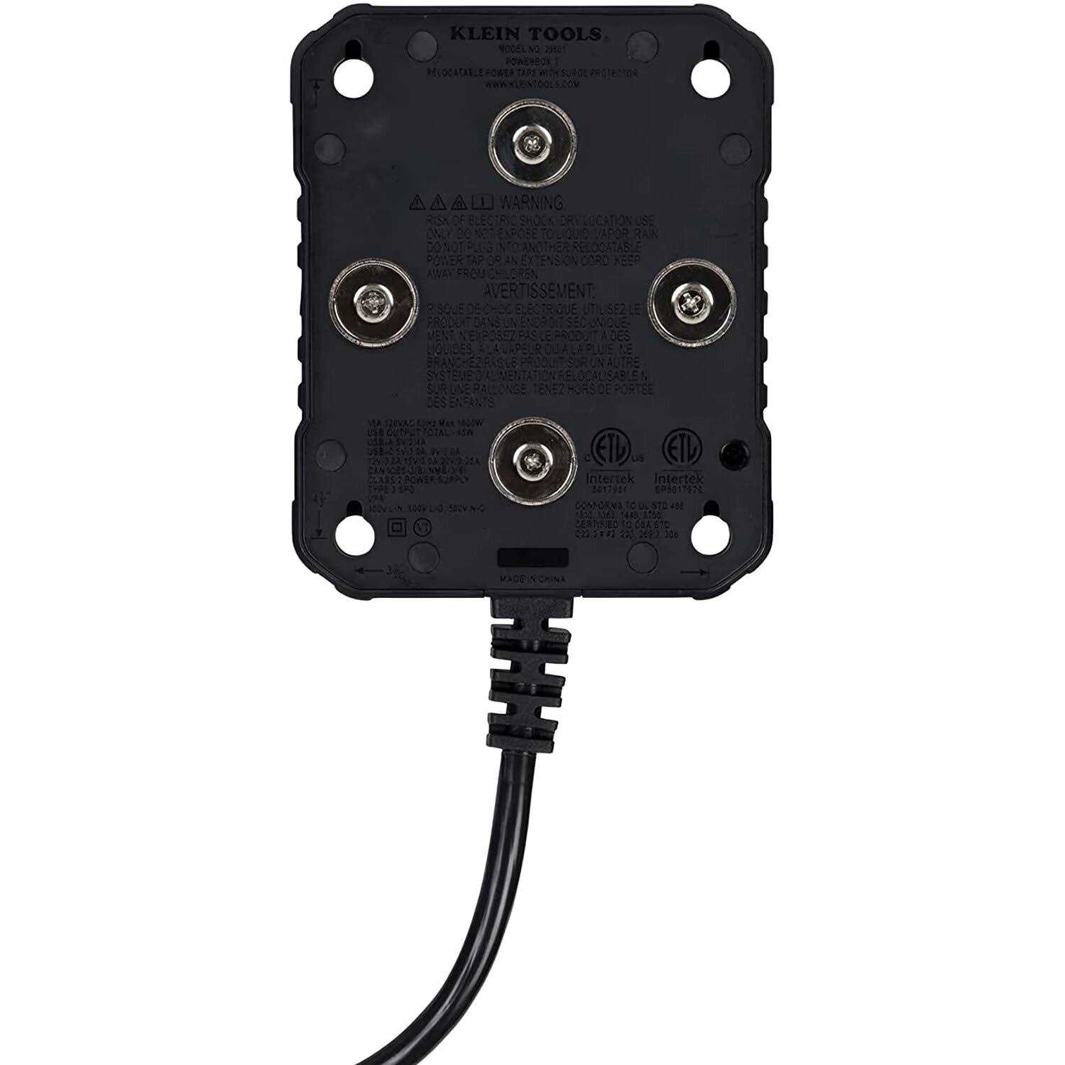 Klein Tools 29601 PowerBox 1 Magnetic LED Power Strip - Cheap Fitting