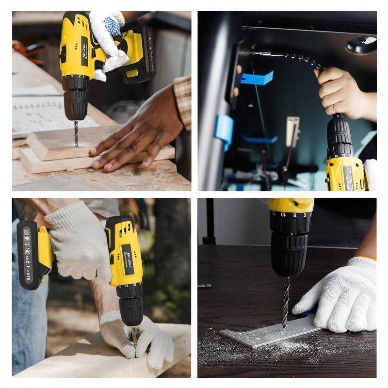 Jar-Owl 21V Cordless Drill 350 in-lb Torque 0-1350RMP Variable Speed - Cheap Fitting