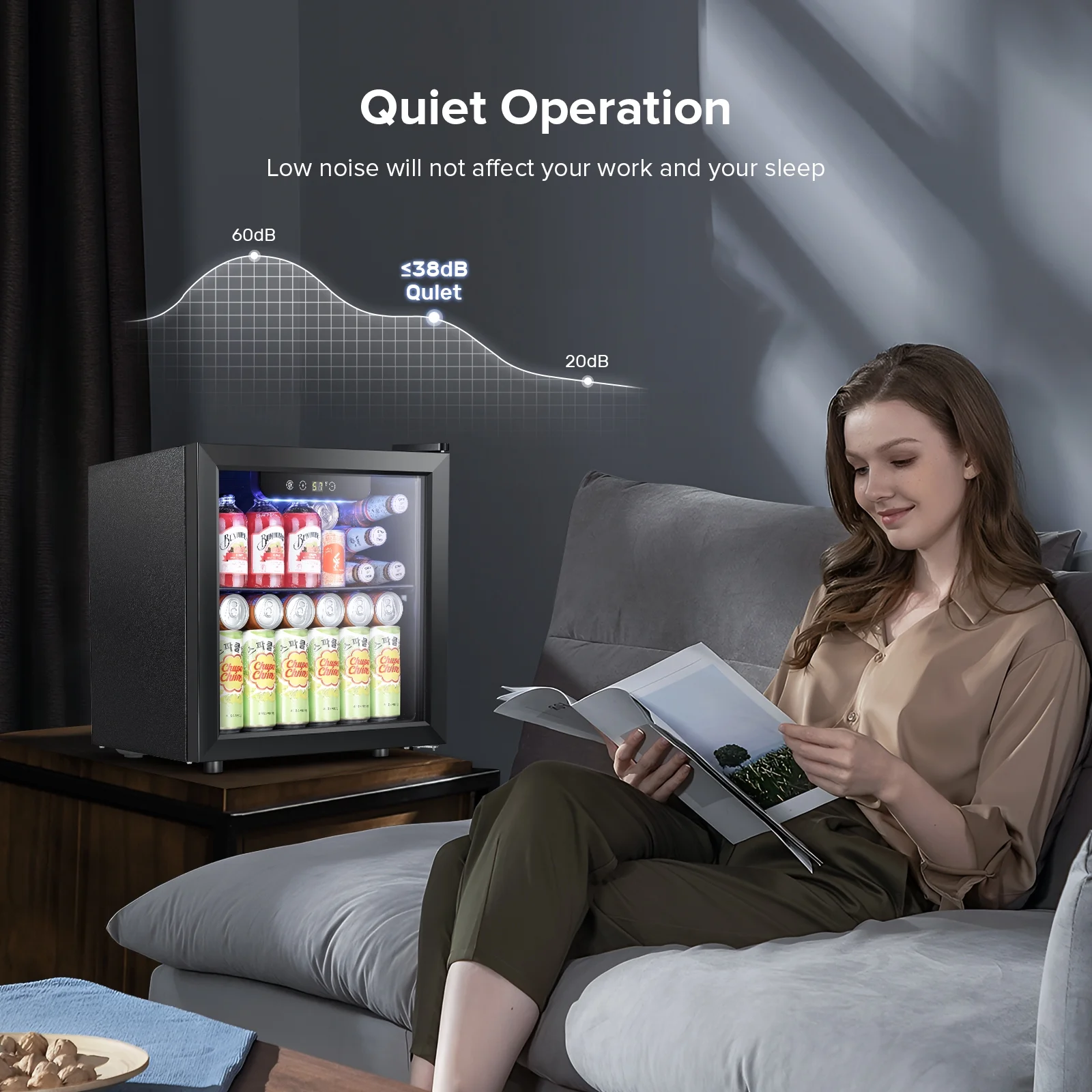 KISSAIR 1.3 Cu.ft Beverage Cooler - 12 Bottle & 48 Can Wine Cooler,  Mini Drink Cooler Dispenser with Transparent Glass Door , Suitable for Home/ Bar/ Office - Cheap Fitting